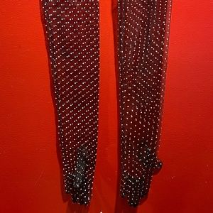 Roffe Tulle Mesh Polka Dot Long Opera Gloves
